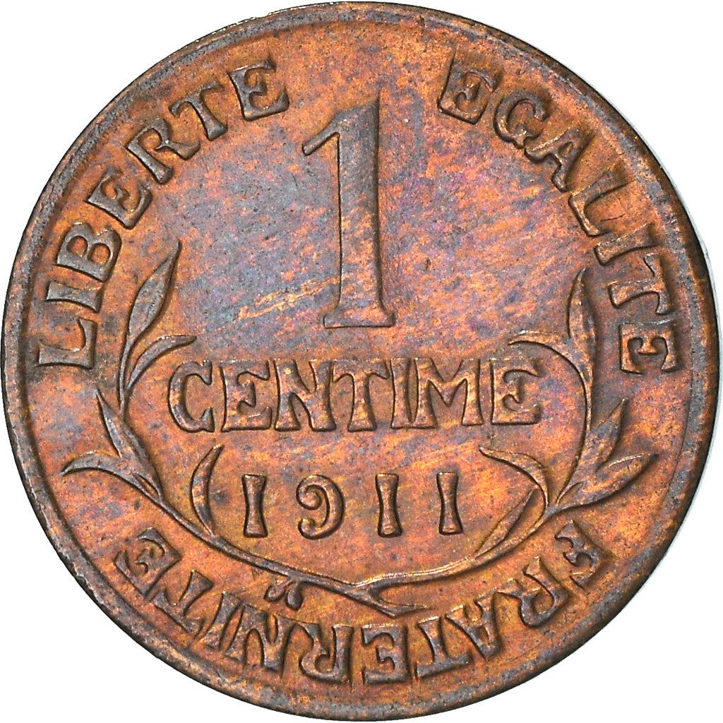 French 1 Centime Coin | Third Republic | KM840 | France | 1898 - 1920