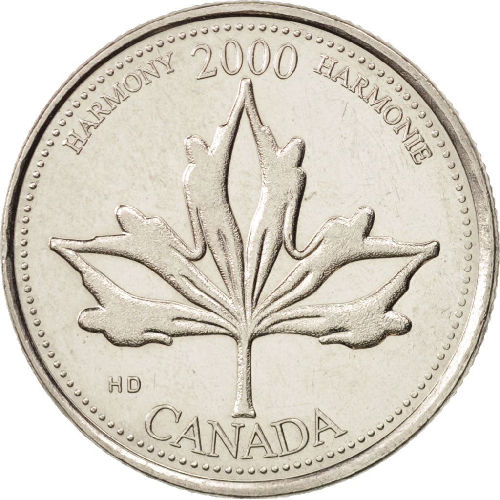 Canada | 25 Cents Coin | Harmony | Nickel | KM:377 | 2000