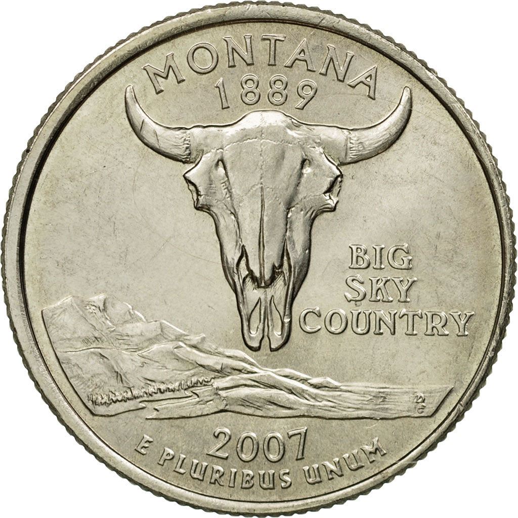 United States | 1/4 Dollar Coin | Montana | Km:396 | 2007