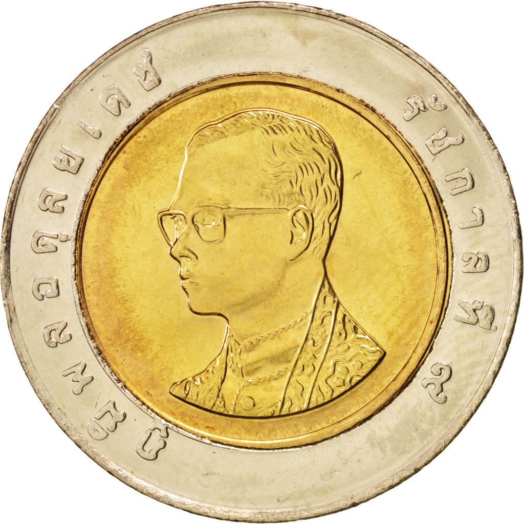 Thailand | 10 Baht Coin | Rama IX | Y:227, Schön:348 | 1988 - 2008