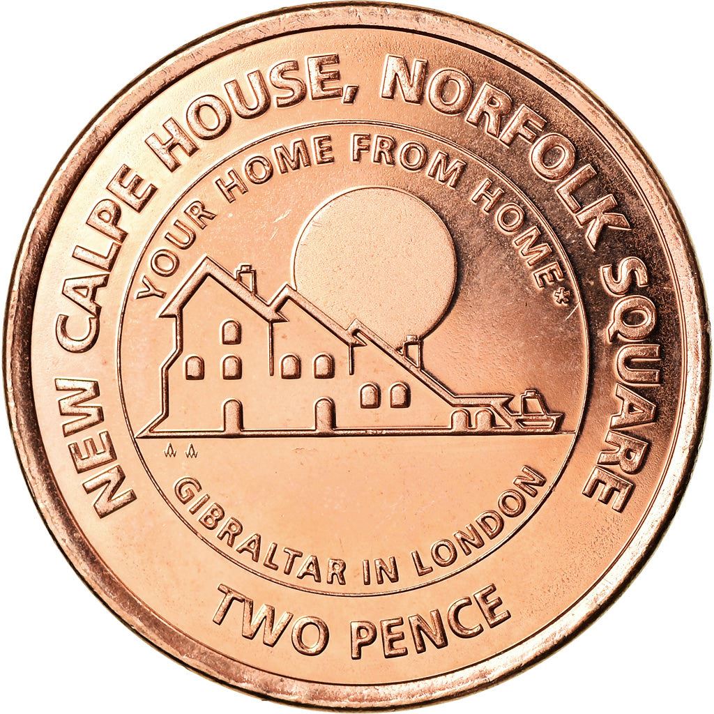 Gibraltar | 2 Pence Coin | Calpe House | Km:1619 | 2018