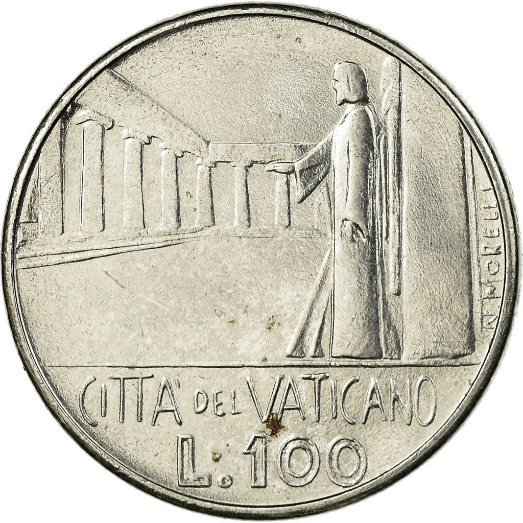 Vatican City | 100 Lire Coin | Paul VI | Km:137 | 1978