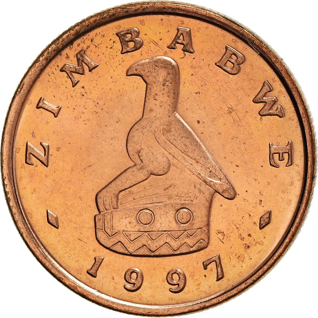 Zimbabwe | 1 Cent Coin | Great Zimbabwe Bird | Km:1A | 1989 - 1999
