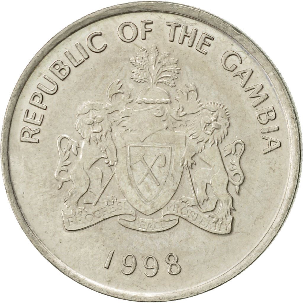 Gambia 25 Bututs Coin | Oil Palm | KM57 | 1998