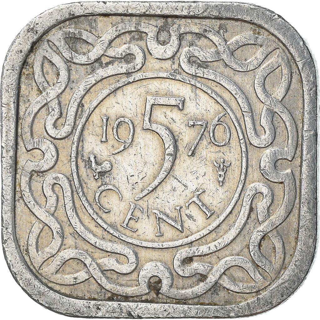 Suriname | 5 Cents Coin | Natives | KM:12.1a | 1976 - 1986
