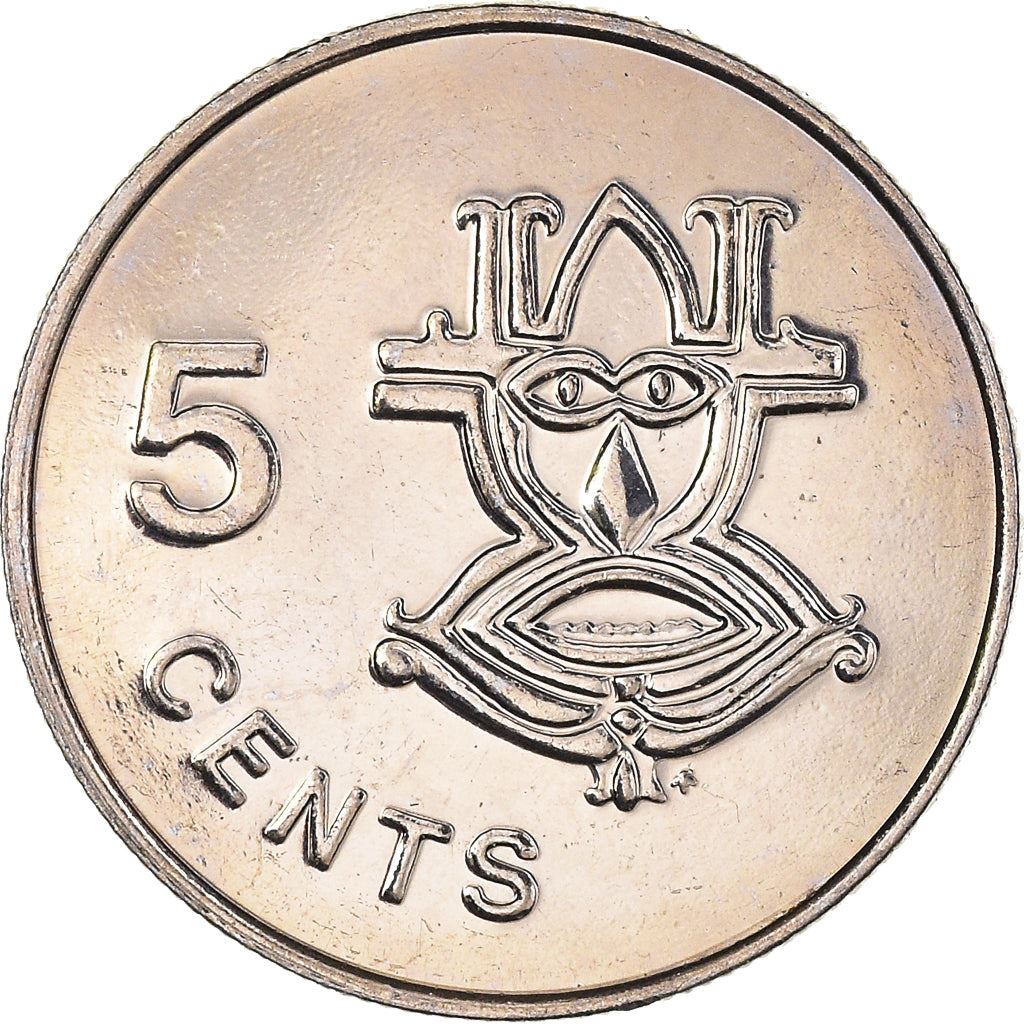 Solomon Islands | 5 Cents Coin | Elizabeth II | Native Mask | Km:3 | 1977 - 1985