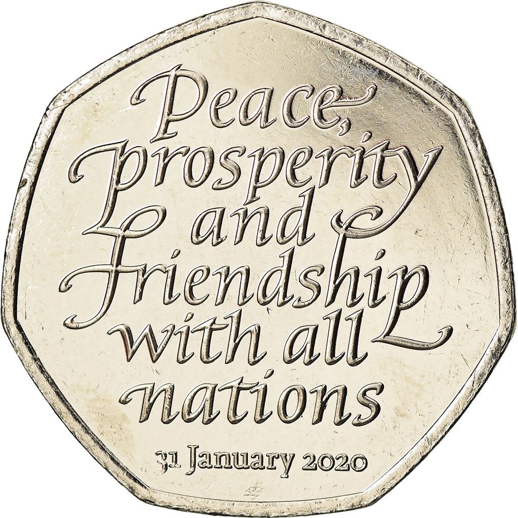 United Kingdom | 50 Pence Coin | Brexit | Km:1806 | 2020