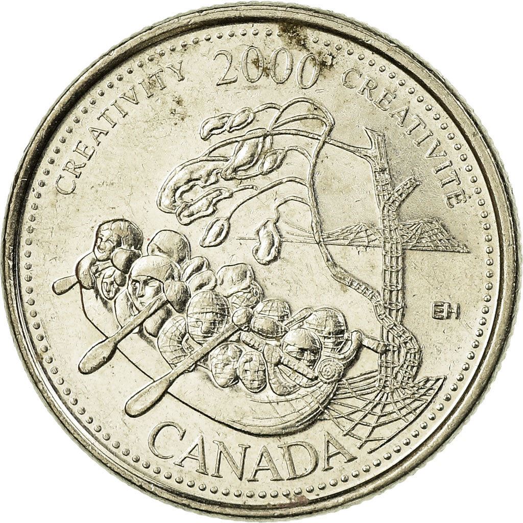Canada | 25 Cents Coin | Creativity | Nickel | KM:379 | 2000