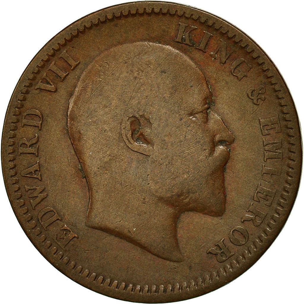 India - British | 1/4 Anna Coin | King Edward VII | Km:502 | 1906 - 1910