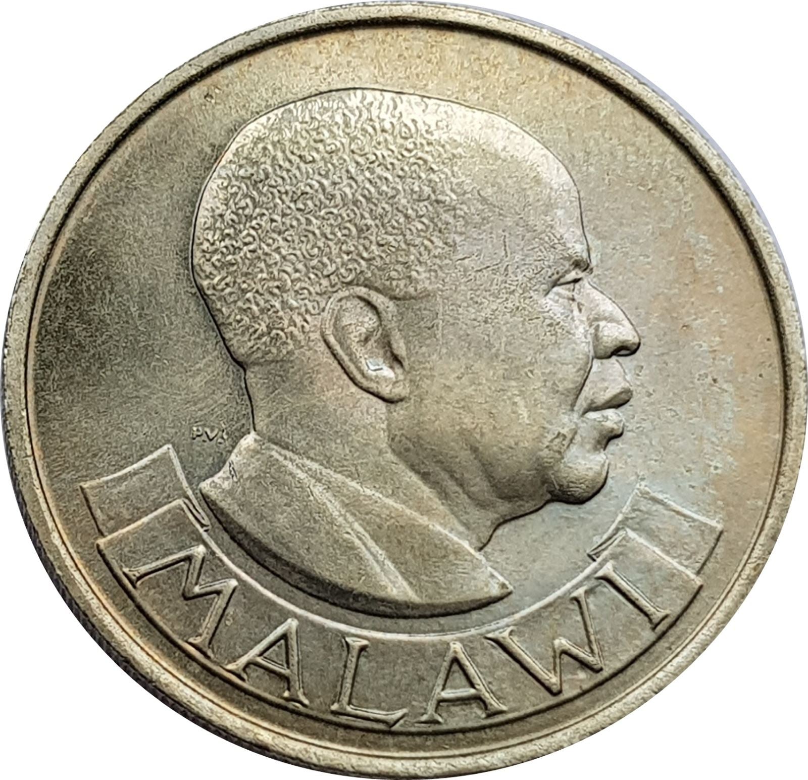 מטבע מלאווי מלאווי | 20 טמבאלה | הנשיא הייסטינגס בנדה | פיל | KM11 | 1971 - 1985