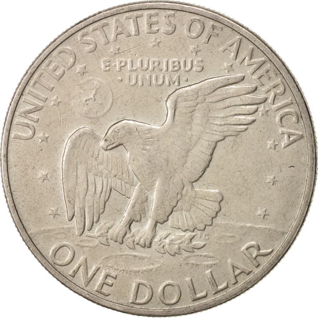 United States | 1 Dollar Coin | Apollo 11 Insignia | Copper-nickel clad copper | KM:203 | 1971-1978