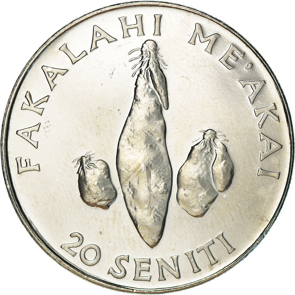 Tonga | 20 Seniti Münze | König Tupou IV | Yam | FAO | KM:70a | 2002 - 2005