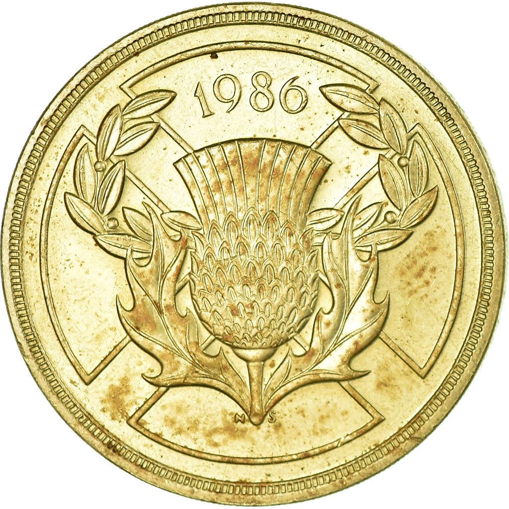 United Kingdom | 2 Pounds Coin | Commonwealth Games | Km:947 | 1986