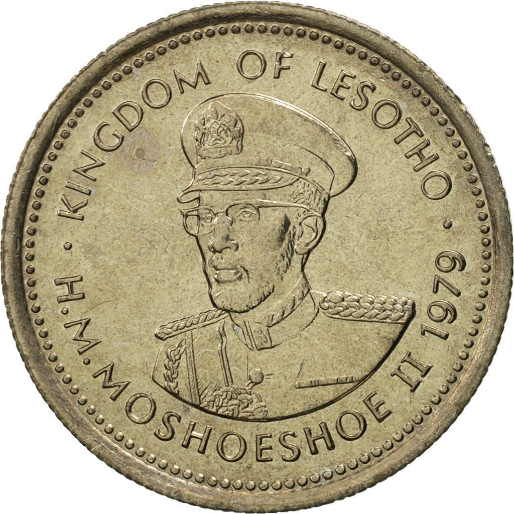 Lesotho | 10 Lisente Coin | Angora goat | Km:19 | 1979 - 1989