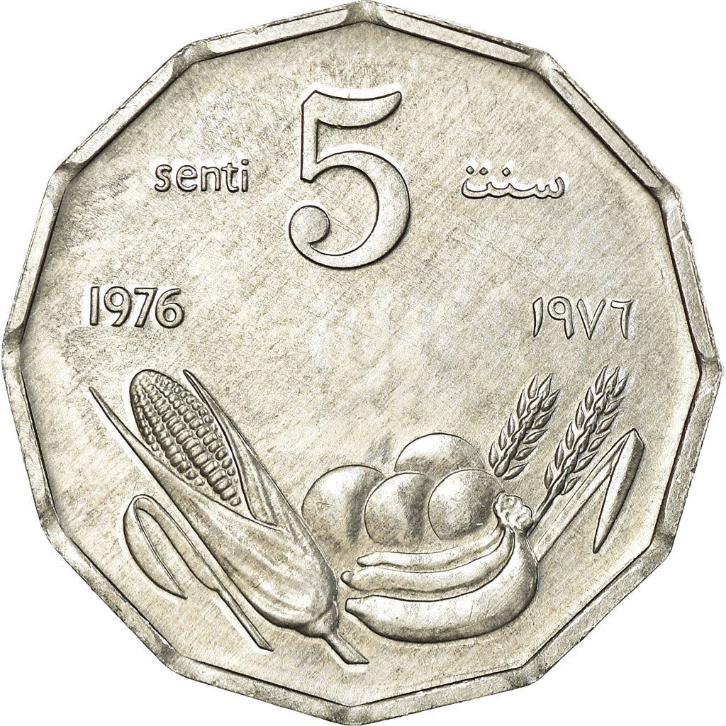 Somalia | 5 Senti Coin | FAO | Corn | Banana | Orange | Grain | Km:24 | 1976