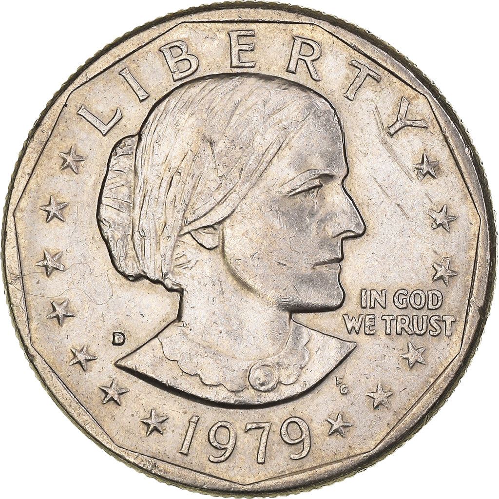 United States | American 1 Dollar Coin | Susan B. Anthony | Apollo 11 | KM207 | 1979 - 1999