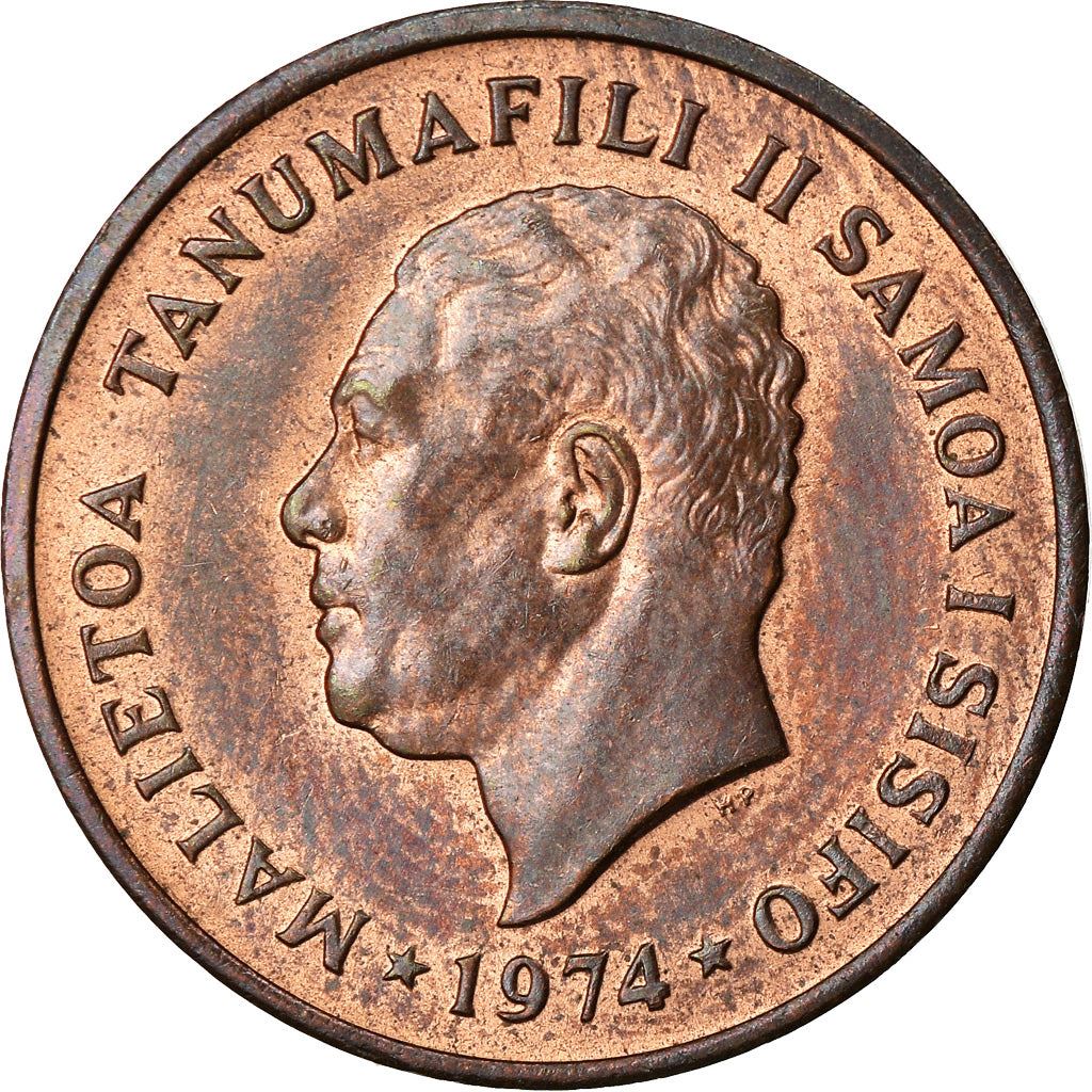 Samoa | 2 Sene Coin | Malietoa Tanumafili II | Cocoa Pods | Km:13 | 1974 - 1996