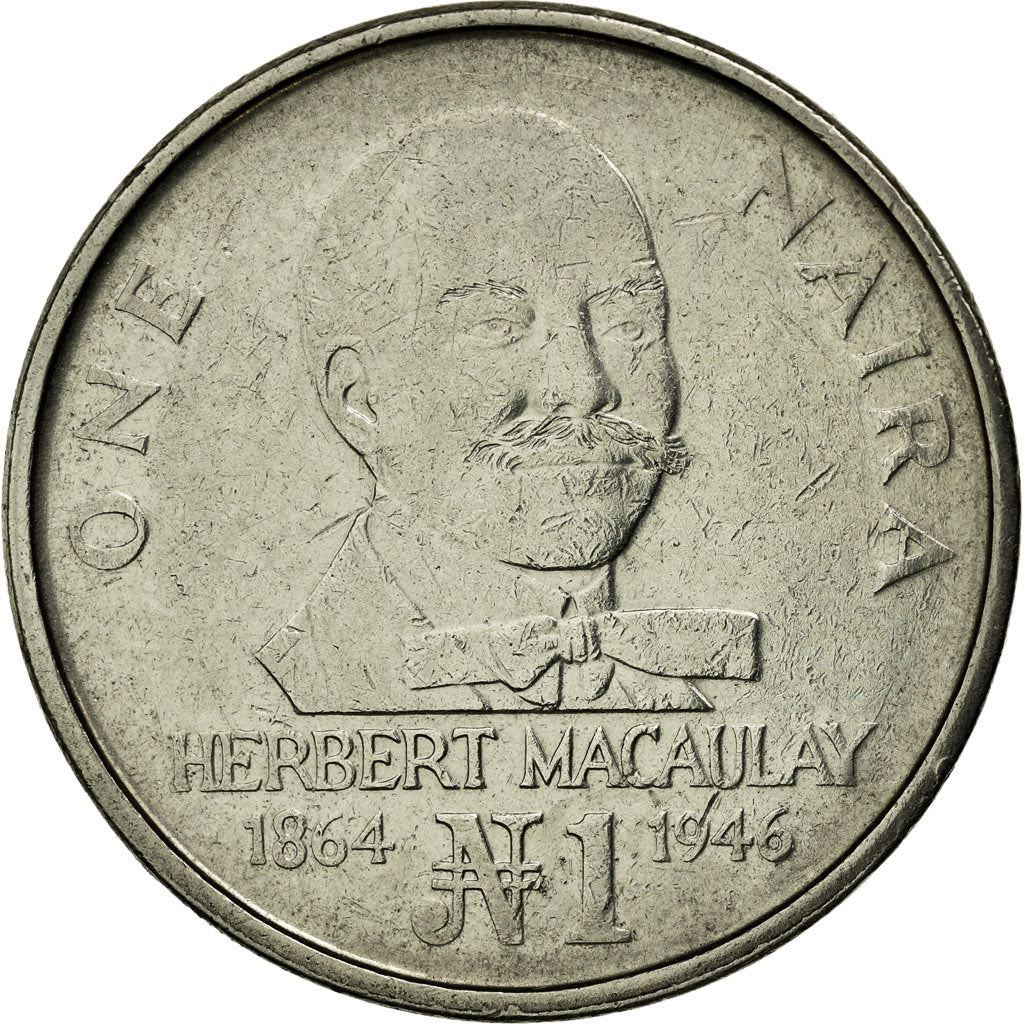 Nigeria | 1 Naira Coin | Herbert Macaulay | Km:14 | 1991 - 1993