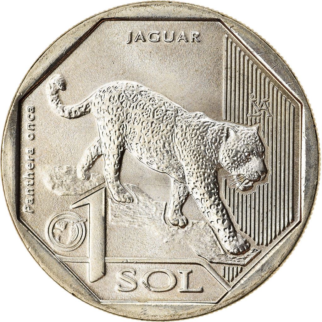 Peru | 1 Sol Coin | Jaguar | Km:411 | 2018