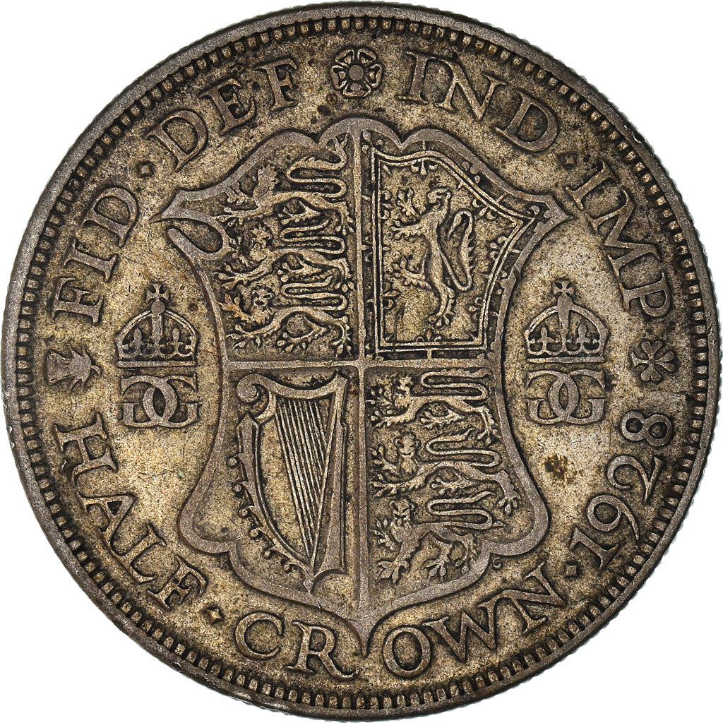 United Kingdom | 1/2 Crown Coin | George V | KM:835 | 1927 - 1936