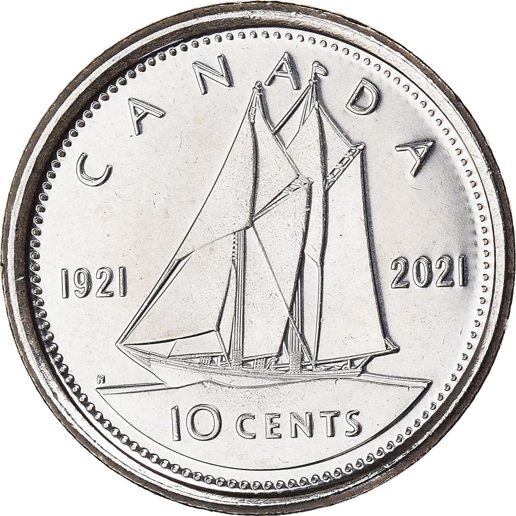 Canada | Moneta da 10 centesimi | Bluenose | Km:3081 | 2021