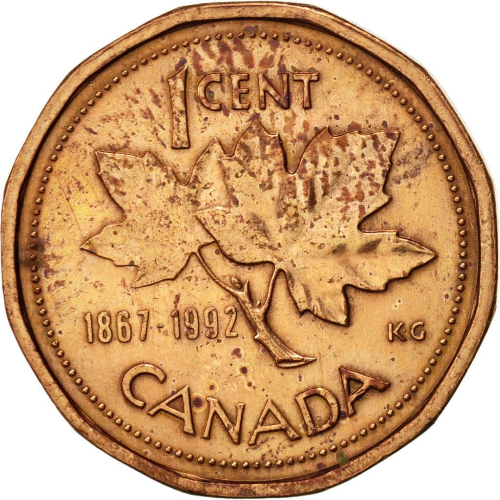 Canada | 1 Cent Coin | Bronze | Confederation | KM:204 | 1992