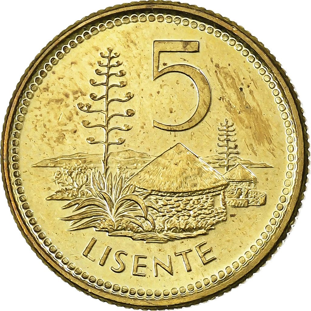 Lesotho | 5 Lisente Coin | Pine tree | Km:62 | 1998 - 2006