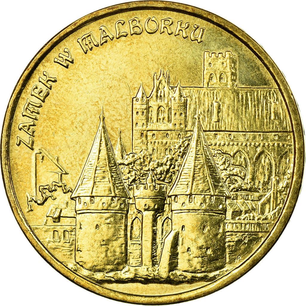 Poland | 2 Zlotys Coin | Malbork Castle | Y:443 | 2002