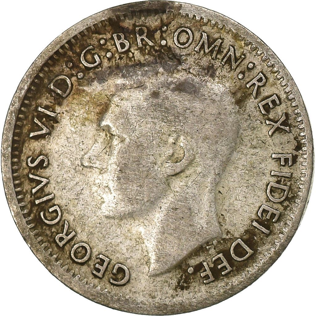 Australia | 3 Pence Coin | George VI | Km:44 | 1949 - 1952