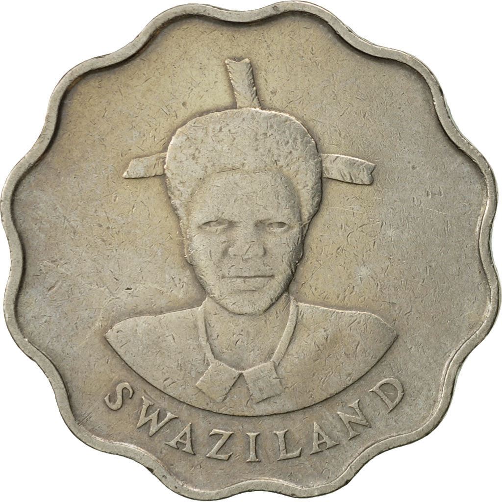 Kingdom of Swaziland | 20 Cents Coin | King Mswati III | Elephant | Km:42 | 1986