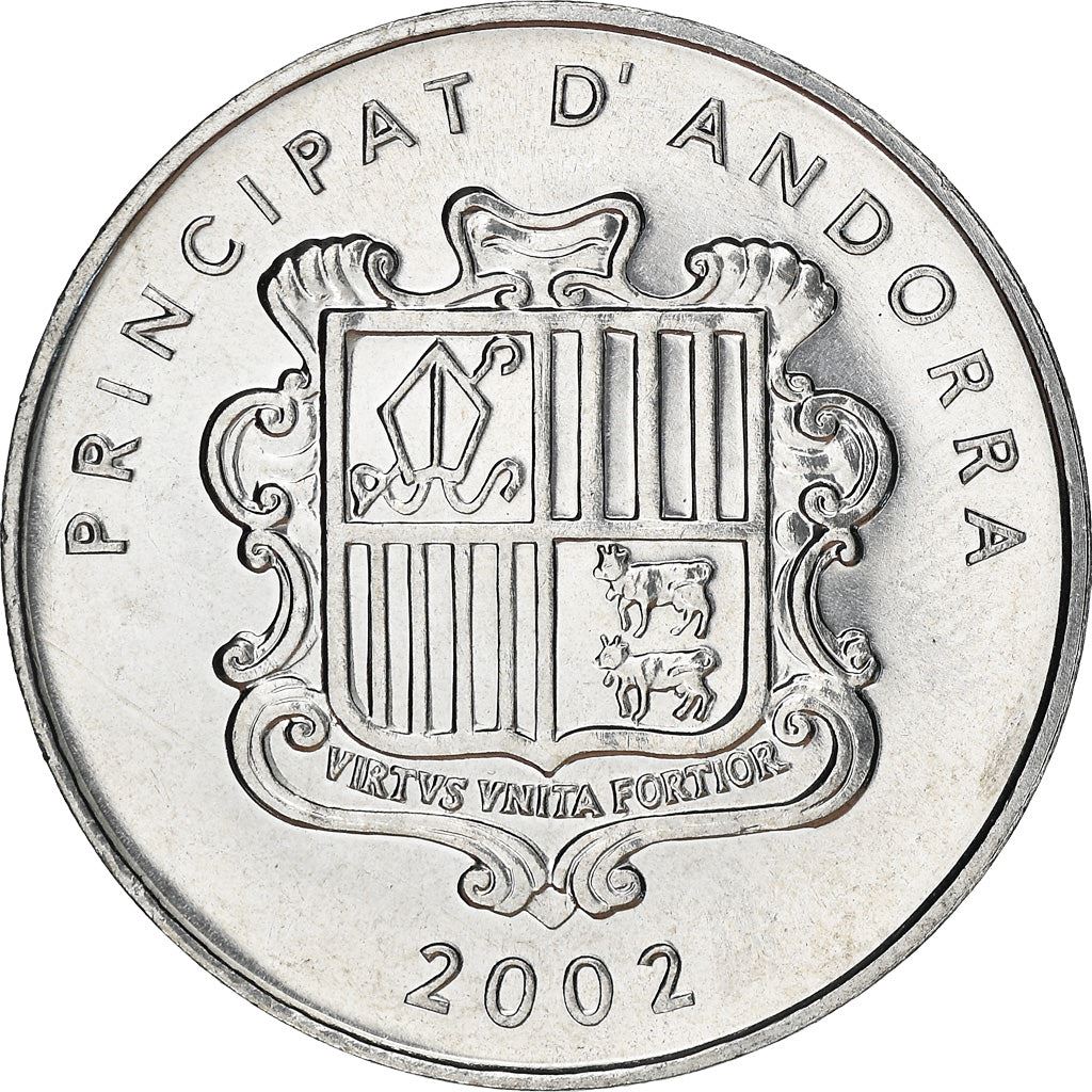 Andorra | 1 Centim Coin | Pyrenean Chamois | Km:177 | 2002