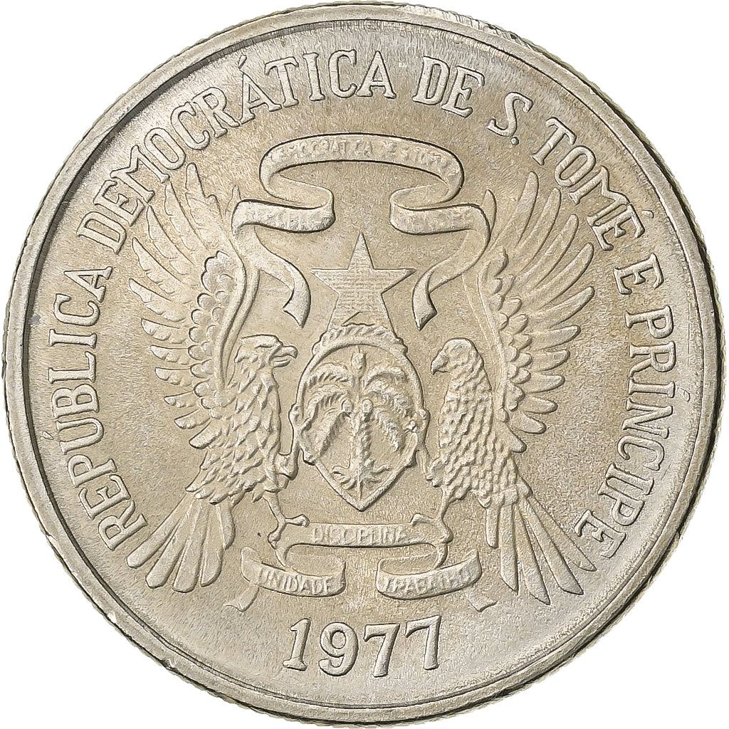 Sao Tome and Principe | 5 Dobras Coin | FAO | Km:28 | 1977