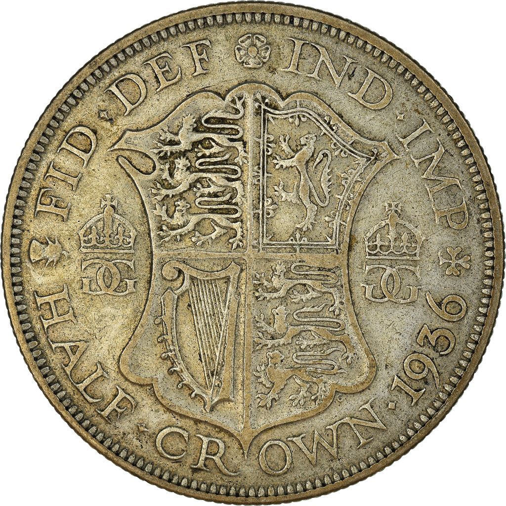 United Kingdom | 1/2 Crown Coin | George V | KM:835 | 1927 - 1936