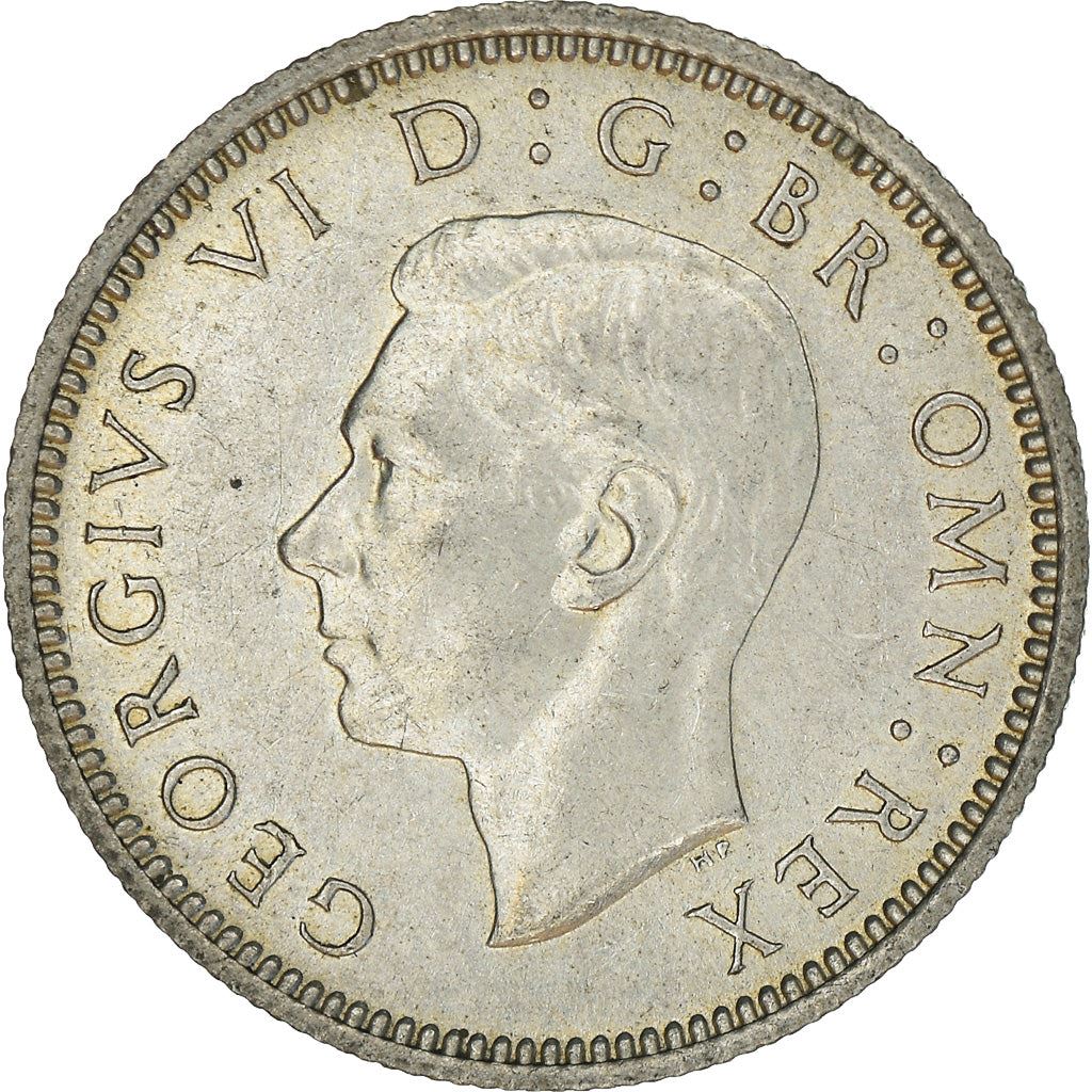 United Kingdom | 6 Pence Coin | George VI | KM:852 | 1937 - 1946