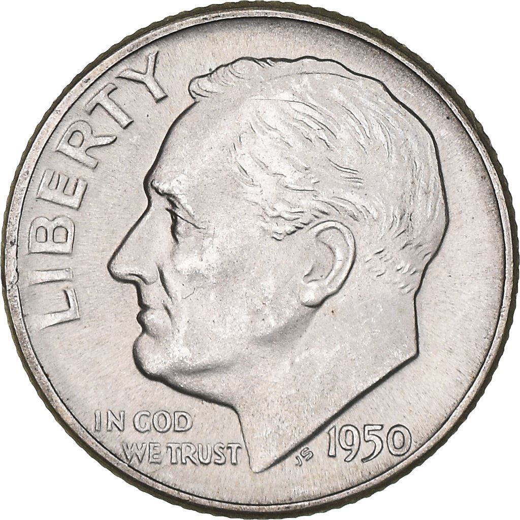 USA | 1 Dime Mønt | Franklin D. Roosevelt | KM:195 | 1946 - 1964