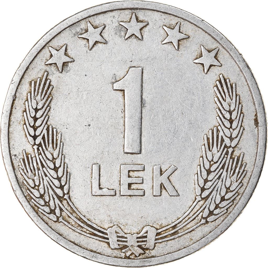 Albania | 1 Lek Coin | Aluminium | Coat of Arms | Double-Headed Eagle | Bird | Km:43 | 1964