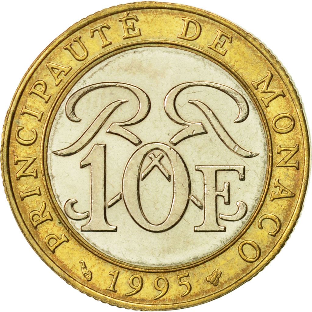 Monaco | 10 Francs Coin | Rainier III | Km:163 | 1989 - 2000