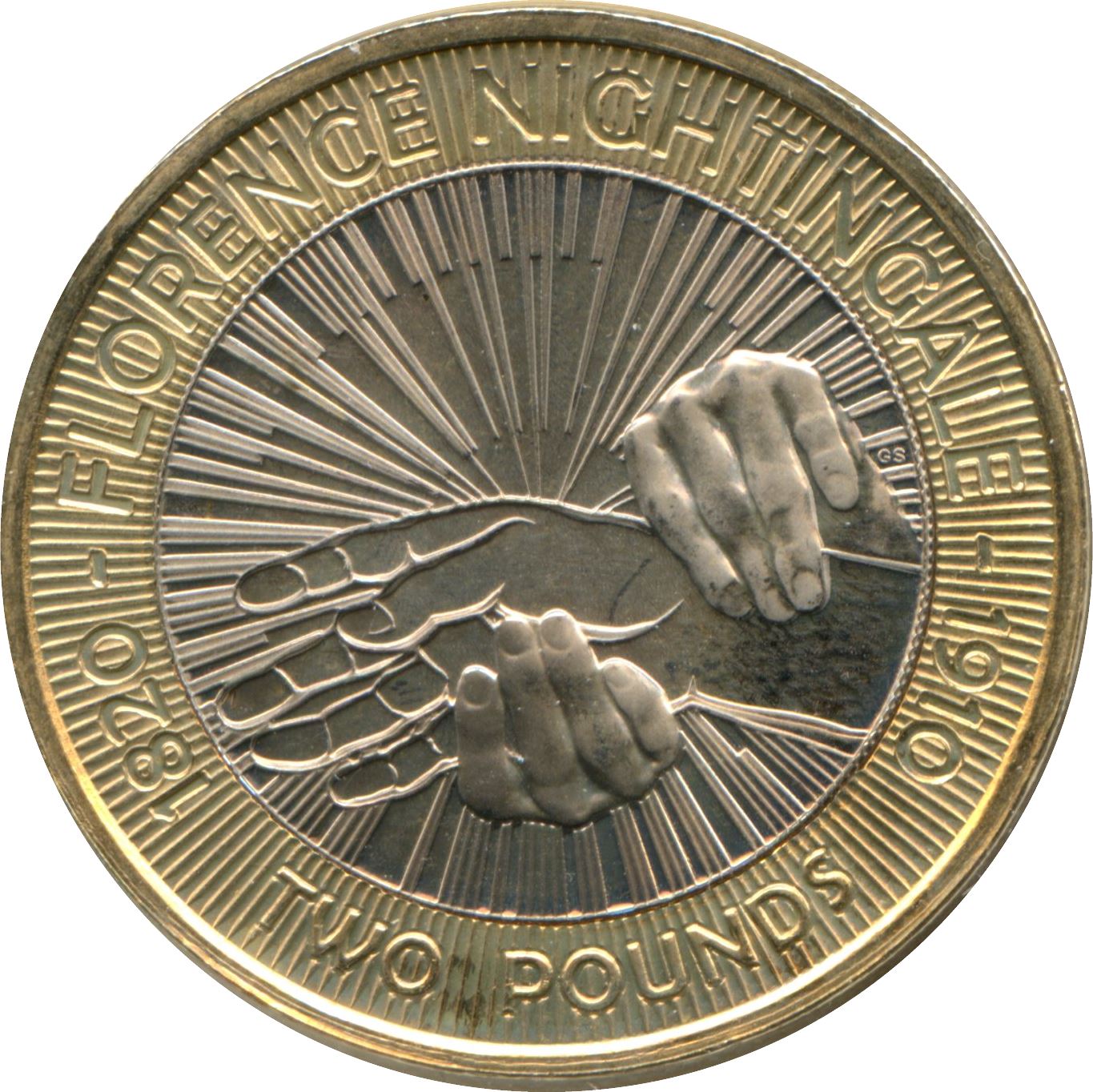 United Kingdom | 2 Pounds Coin | Florence Nightingale | KM:1160 | 2010