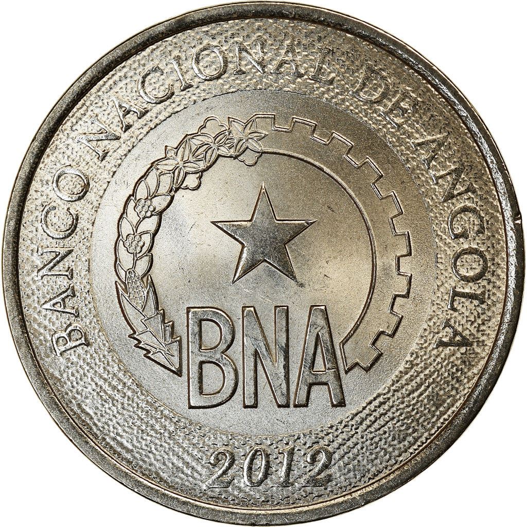 Angola | 50 Centimos Coin | Gear | Wreath | Km:107 | 2012