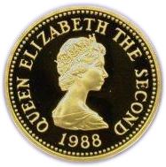 Jersey Coin Islander 1 Pound Coin | Queen Elizabeth II | Trinity Arms | KM73 | 1988