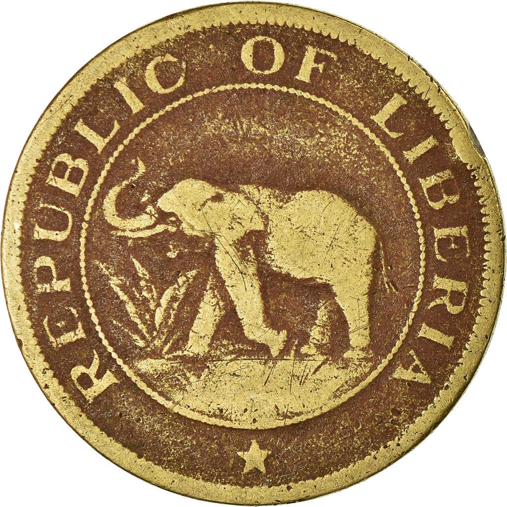 Liberia | 2 Cents Coin | Elephant | Km:12 | 1937