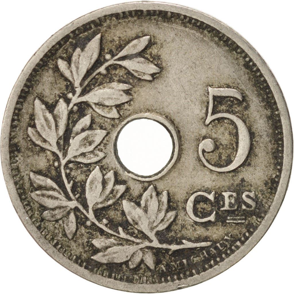 Belgia | Moneta 5 centymów | Miedzionikiel | Monogram | Km:46 | 1901 - 1903