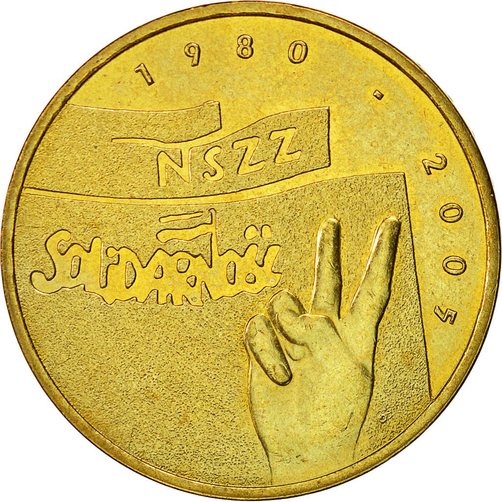 Poland | 2 Zlotys Coin | Solidarność | Y:565 | 2005