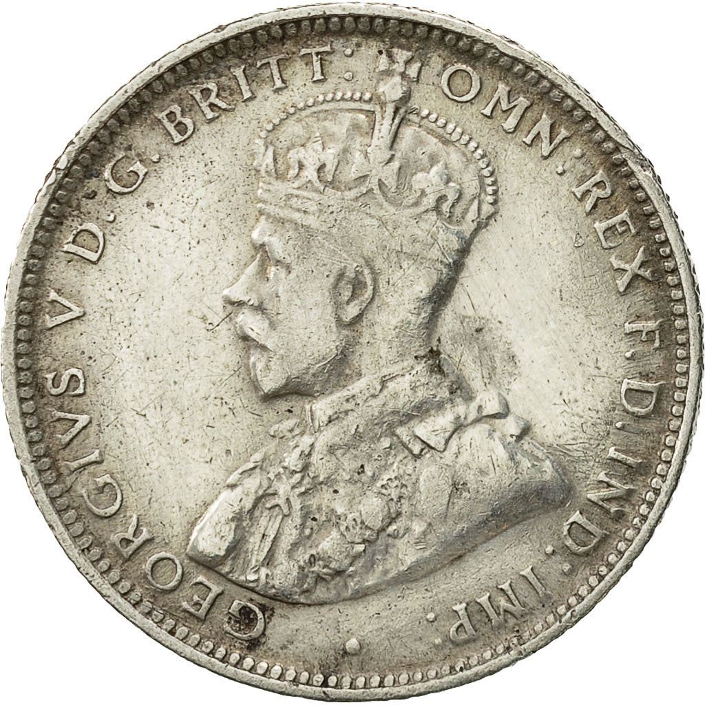 British West Africa | 1 Shilling Coin | Palm Tree | George V | Km:12 | 1913 - 1920