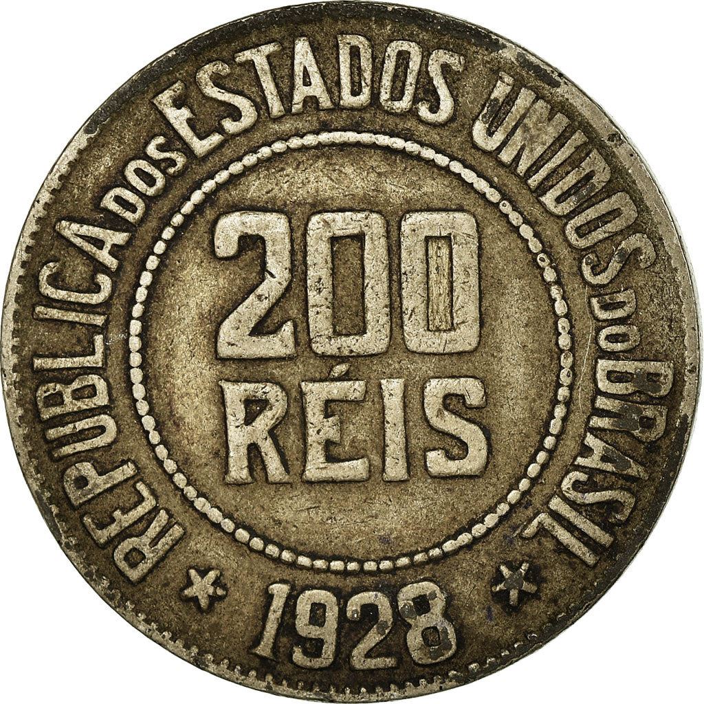 Brazil | 200 Reis Coin | Stars | Km:519 | 1918 - 1935