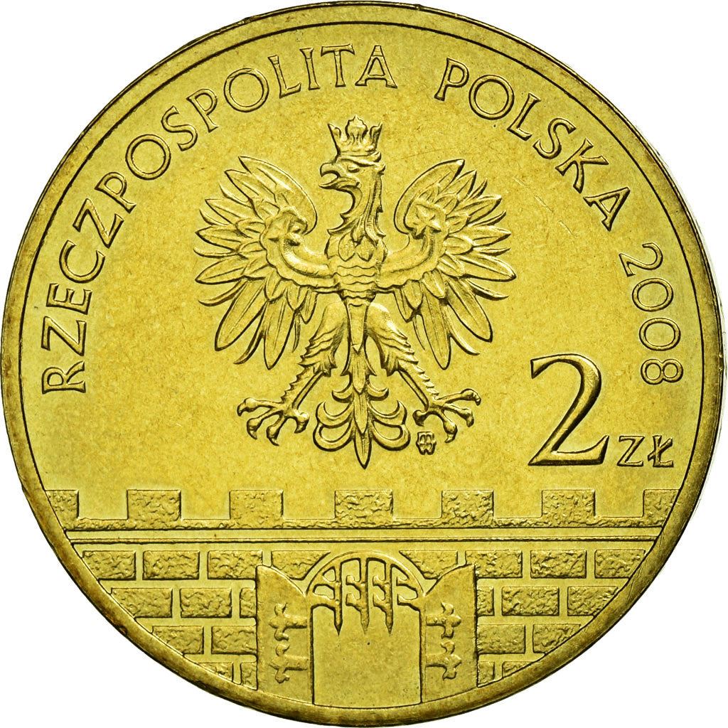 Poland | 2 Zlotys Coin | Piotrków Trybunalski | Y:628 | 2008