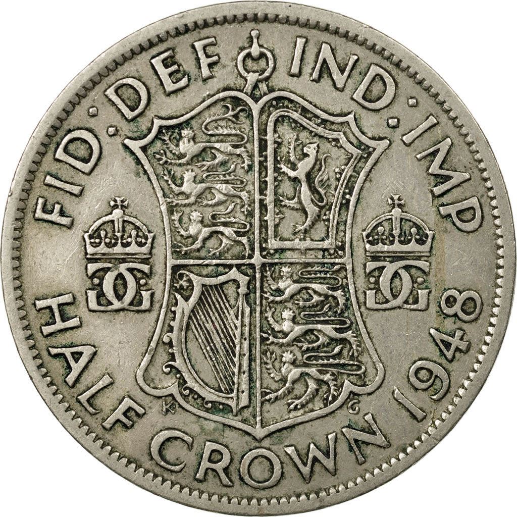 United Kingdom | 1/2 Crown Coin | George VI | Km:866 | 1947 - 1948
