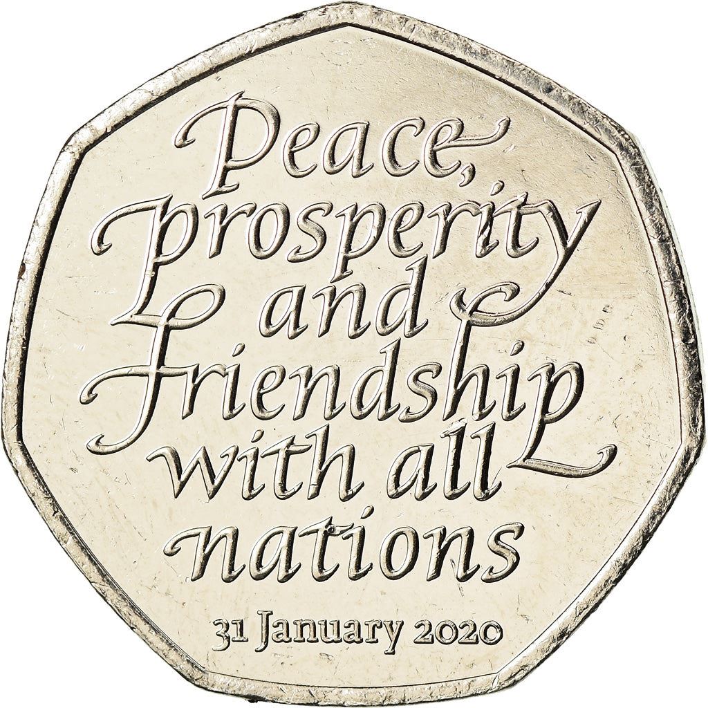 United Kingdom | 50 Pence Coin | Brexit | Km:1806 | 2020