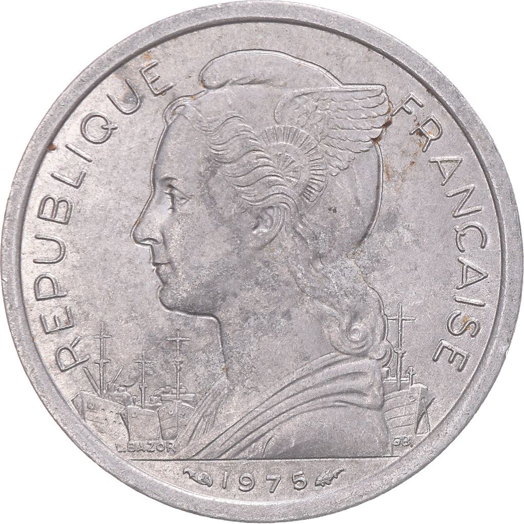 Afars and Issas | 2 Francs Coin | Marianne | Lyre Antelope | Km:13 | 1968 - 1975