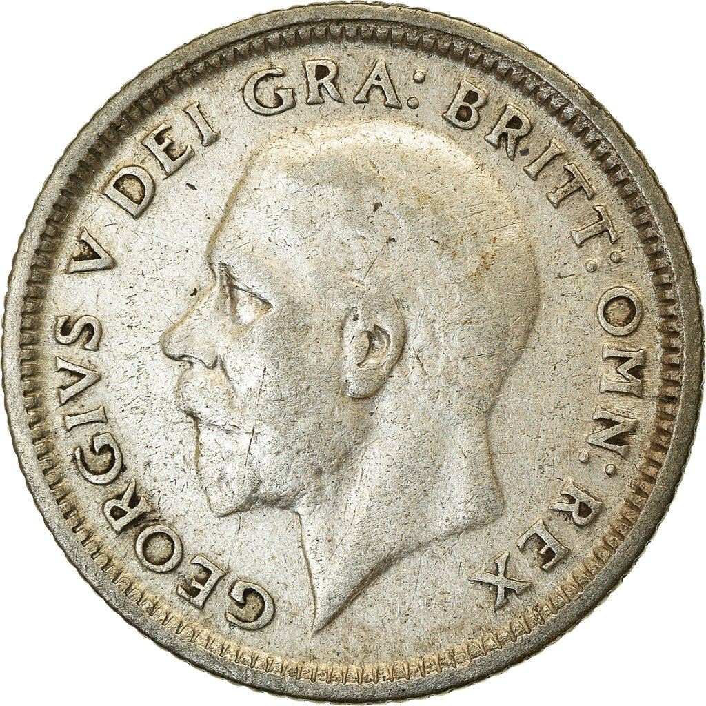 United Kingdom | 6 Pence Coin | George V | Km:828 | 1926 - 1927